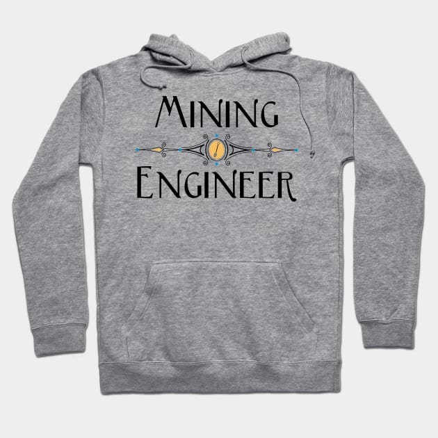 Mining Engineer Decorative Line Hoodie by Barthol Graphics